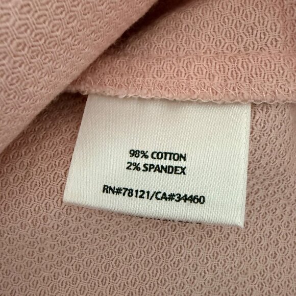 Eileen‎ Fisher Jacket Women's Large Pockets Snap Front Textured Blazer Pink - Picture 13 of 14